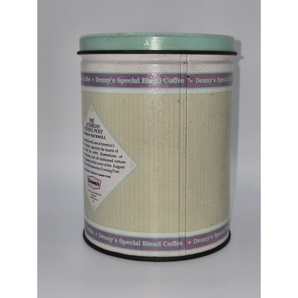 Vintage‎ Denny's 1989 Special Blend Coffee Tin Norman Rockwell Canister Empty - Picture 3 of 7